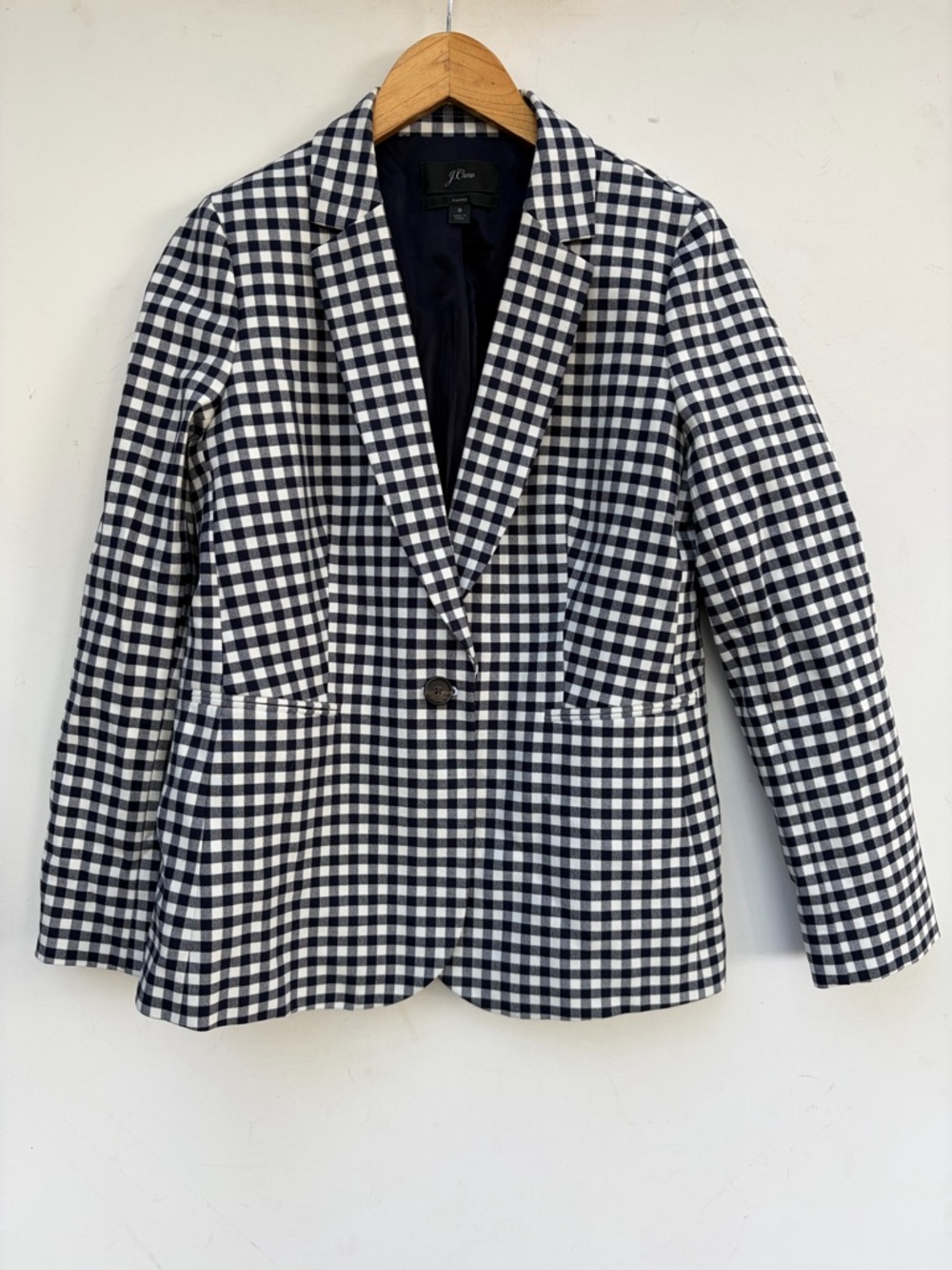 J Crew Plaid Gingham Parke Blazer